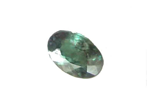 Natürlicher Alexandrit aus Brasilien, oval, grünbraun